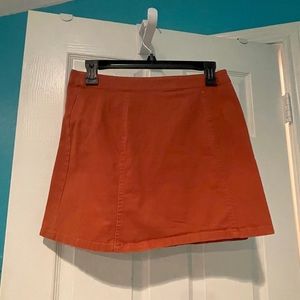 Burnt orange skirt